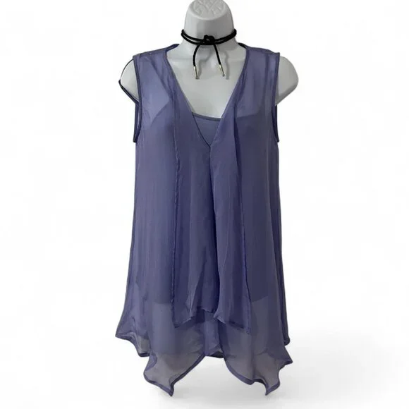 Y2K Women’s Silk Blouse fairy core whimsigoth coquette boho chic peasant Size M - Picture 2 of 9